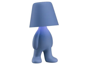 QEEBOO - SWEET BROTHERS_TOM LIGHT BLUE - Rechargeable cordless LED polycarbonate table lamp _ In Stock